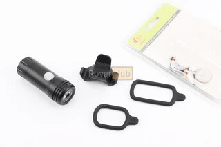 Ліхтар передній 1 діод 150 lumen алюмінієвий, Li-ion 3.7V 600mAh зарядка від USB, вологозахисний, чорний JY-7012F-C