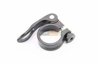 Затискач (хомут) труби сидіння MTB 31,8мм, кріпл. ексцентрик, алюмінієвий, чорний