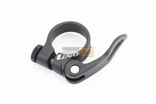 Затискач (хомут) труби сидіння MTB 31,8мм, кріпл. ексцентрик, алюмінієвий, чорний XC-68