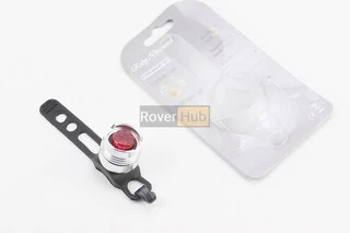 Фонарь задний 1 диод алюминиевый, хром (без батареек)