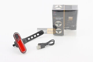 Фонарь задний 60 lumen, Li-ion 3.7V 330mAh зарядка от USB, влагозащитный, HJ-040