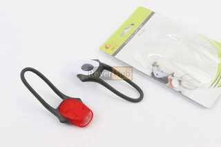 Ліхтар передній 1 діод+задній 1 діод, силіконові к-кт, JY-267-С (без батарейок)