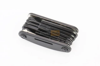 Ключ-набір 13 предметів (шестигранники 2,2.5,3,4,5,6 мм, відкидний спицевий ключ, викрутки пряма та фігурна, головки 8,9,10 мм,