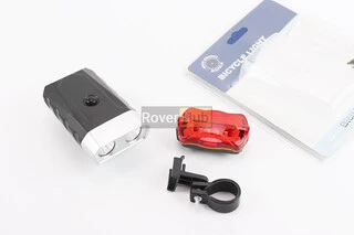 Ліхтар передній 2 діода+задній 5 діодів (без батарейок)