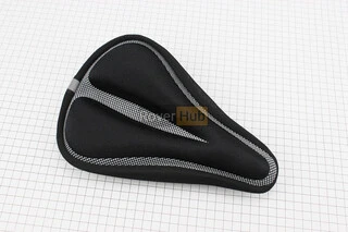 Чохол на сидіння, з м'якою поролоновою вставкою, чорно-сірий