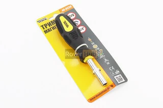 Держатель магнитный для бит 1/4" 160мм с ручкой 40-0339