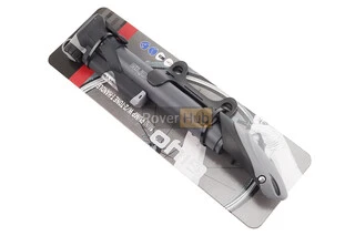 Насос пластмассовый с узким манометром, Т-ручкой, серый GP-961