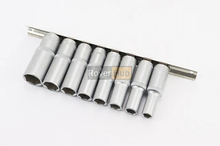 Набір головок торцевих подовжених на планці 1/2" 8шт (10/12/13/14/15/17/19/22мм) ET-6009