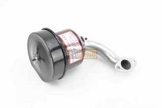 Фільтр повітряний у зборі з паперовим елементом (сіре коліно)