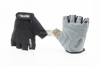 Перчатки без пальцев XL с гелевыми вставками под ладонь, чёрные SBG-1457