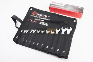 Набір ключів комбінованих 12шт (6/7/8/9/10/11/12/13/14/17/19/22мм) "згорток" DIN3113, STORM XT-1004