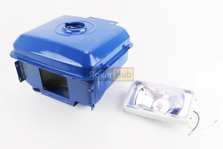 Бак паливний R195NM, 285x230x180mm, потайна горловина, отвір під кран паливний + фара