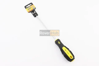 Викрутка магнітна шліцева SL8x200мм ручка з TPR покриттям 48-5820