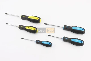 Викрутки набір 5шт PH0/PH1x75мм PH2x100мм SL5x75мм SL6x100мм 40-1505