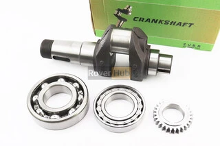 Колінвал R195NM (Dболта-М14x1,5, Dшейки-52mm, H-112mm) +підшипники+шестерня