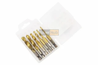 Набір свердл-мітчиків по металу 6шт M3X0,5/M4X0,7/M5X0,8/M6X1,0/M8X1,25/M10X1,5мм HSS SD-5841