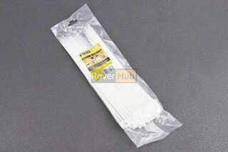 Хомут-стяжка пластикова 4,8x300мм к-кт 100шт, білий 20-1815