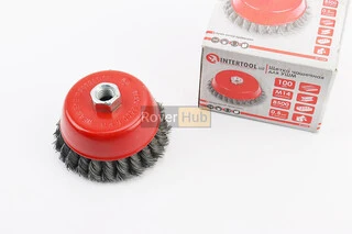 Щітка торцева М14 D-100мм з плетеного дроту BT-2100