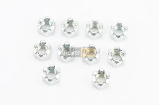 Гайка М8x1,25 корончаста 8 цб DIN935, к-кт 10шт