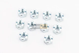 Гайка М10x1,5 корончаста 8 цб DIN935, к-кт 10шт