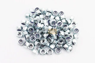 Гайка М8x1,25 самостоп 6 цб DIN985, к-кт 100шт