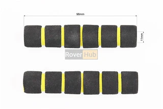 Грипсы поролоновые на рычаги тормозные к-кт 2шт ЖЕЛТЫЕ