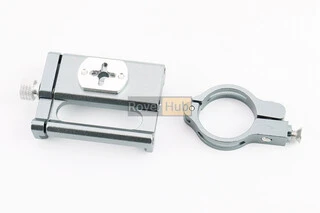 Держатель телефона на руль алюминиевый, ширина 50-100мм регулируемая, серый G-85