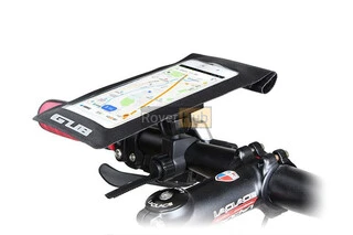 Тримач-чохол телефону 175х108мм на кермо, Ziplock, сенсорна плівка, вологозахисний, швидкознімний, регульований, чорний GUB 919