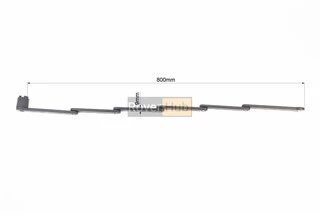 Замок протиугінний секційно-пластиновий 800х25х9мм під ключ, кріплення на раму, TY3853-B