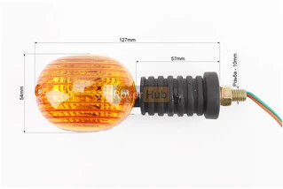 Поворот "ОВАЛ" большой хром., длинная ножка, тёмно-оранжевое стекло