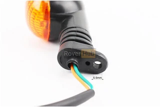 Поворот круглый "малый" (оранжевое стекло) на резиновой ножке, тип 1