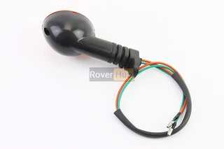 Поворот круглый "малый" (оранжевое стекло) на резиновой ножке, тип 2