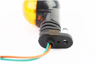 Поворот круглый "малый" (оранжевое стекло) на резиновой ножке, тип 2