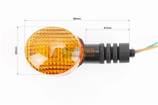 Поворот круглый "средний" (оранжевое стекло) (среднее качество)