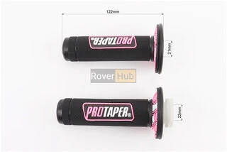 Рукоятка руля лев./пр. к-кт с вставкой, черно-розовые