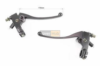 Важелі керма лівий, правий з кріпленням під дзеркало, к-кт 2шт (М10 права) МОТО CG / CB