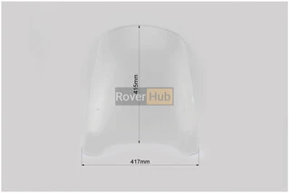 Стекло ветровое 45,5х42см (2,8мм)