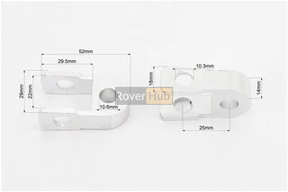 Удлинитель заднего амортизатора 25мм к-кт 2шт, серый