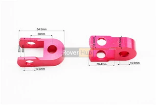 Удлинитель заднего амортизатора 30мм к-кт 2шт + болты + гайки, красный