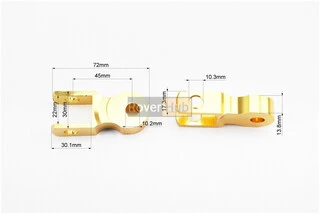 Удлинитель заднего амортизатора 45мм к-кт 2шт + болты + гайки, желтый