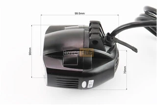 Фара дополнительная светодиодная влагозащитная - 3 LED с креплением, овальная 90*70мм