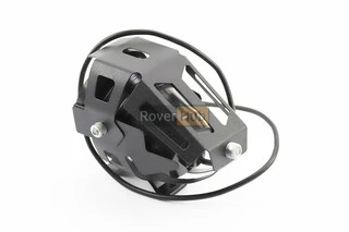 Фара дополнительная светодиодная влагозащитная - LED линза с ободком "ангельский глаз" в металлическом корпусе, с креплением на