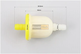Фильтр топливный полупрозрачный (элемент - бумага)