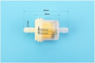 Фильтр топливный прозрачный с магнитом малый