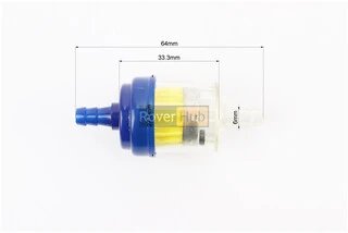 Фильтр топливный прозрачный с магнитом малый, цветной