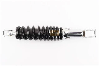 Амортизатор задний GY6/Honda - 280мм*d51мм (втулка 10мм / вилка 8мм) регулир., черный