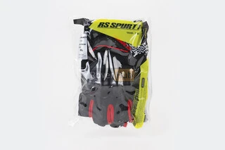 Перчатки мотоциклетні без пальців XL-Чорно-Червоні, тип 2