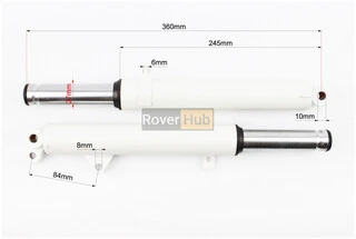 Амортизатор передний (перья), к-кт 2шт Honda DIO, 360мм (под диск. торм.)