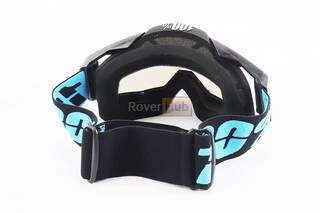 Очки кроссовые/эндуро/АТV, черно-синие С185 (прозрачное стекло)