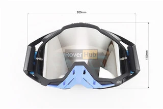 Очки кроссовые/эндуро/АТV, черно-синие С185 (прозрачное стекло)